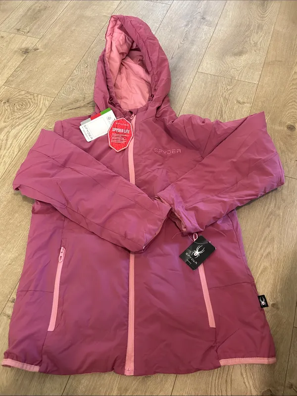 Spyder Women's Spyderlite Jacket with Hood, Rosewood, Size Large, NWT - Image 2