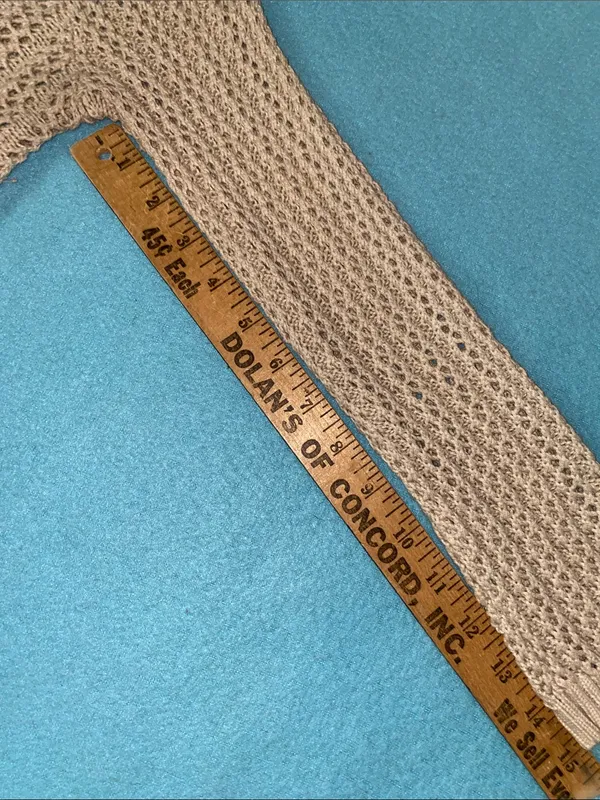 L.O.G.G + H&M Open-weave crocheted cardigan button v-neck long sleeve NEW size L - Image 12