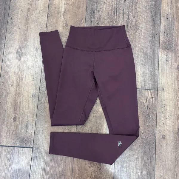 Alo Yoga High Waist Airlift Leggings Brown Sz S 28" Inseam Activewear Yoga READ - Image 3