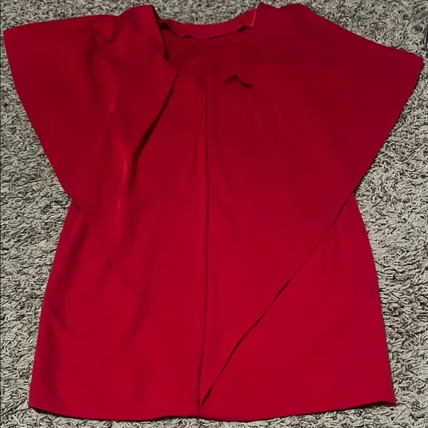Calvin Klein Red Ruffled Midi Dress - Image 7