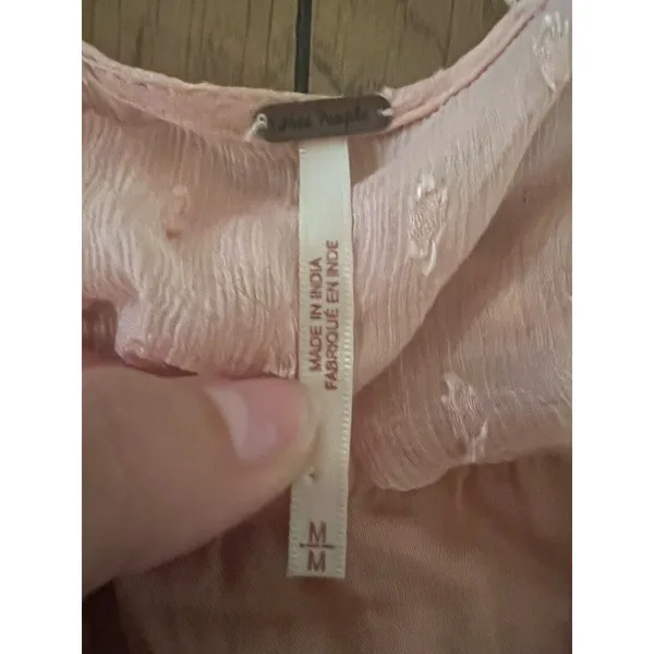 Free People Delilah Mini Dress Sz Medium Lightweight Modern Designer‎ Party Sexy - Image 5