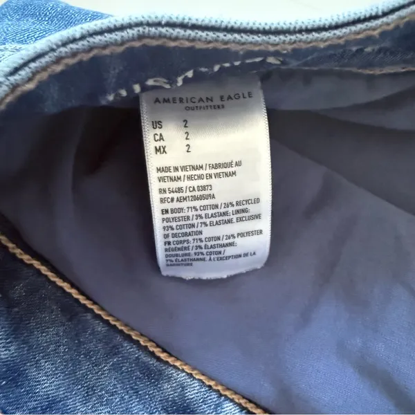 American Eagle Denim Mini Skirt size 2 - Image 6