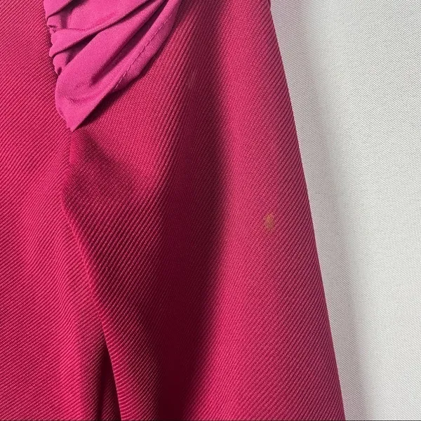 Boutique Fuchsia Round Neck Puff Sleeve Sheath Mini Dress S‎ - Image 4
