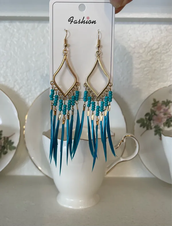 Bohemian Earrings Handmade - Image 3