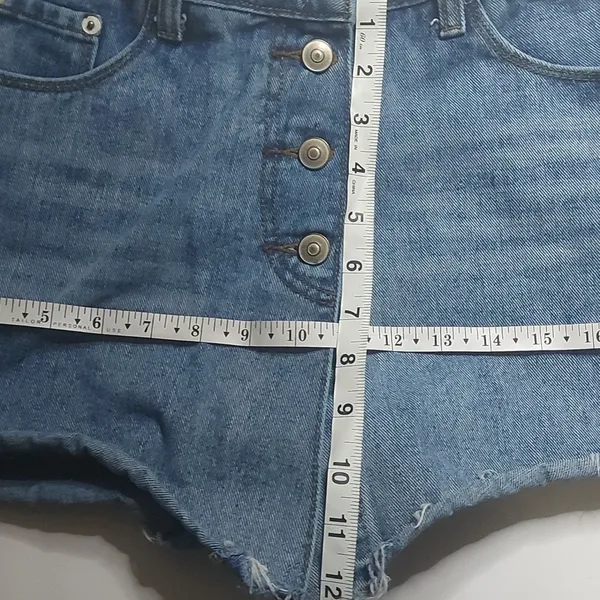 O&O Denimwear Denim Skort Size L Boho Festival Classic Casual Costal Cowgirl - Image 5