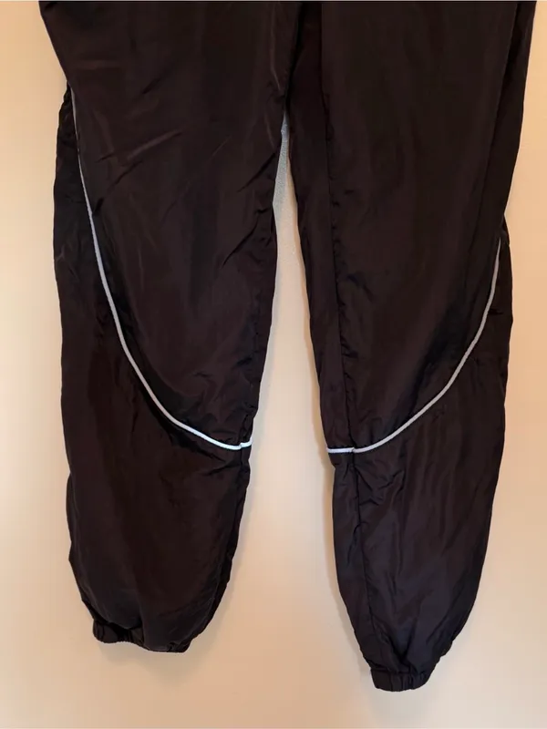 Urban Outfitters black high waisted wind pant joggers - Image 2