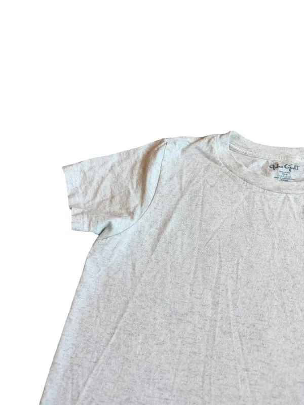 John Galt Paradise Cove Malibu Heather Cream Palm Tee Shirt Fit One Size Women's - Image 2