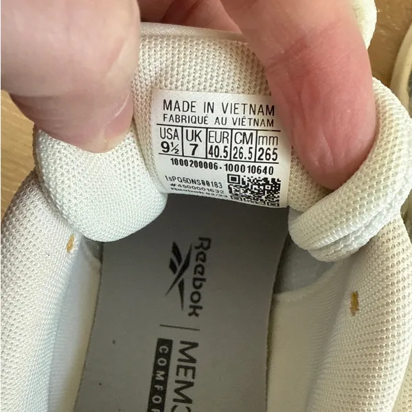 Reebok Sneakers Court Advance Size US 9.5 Off White - Image 7