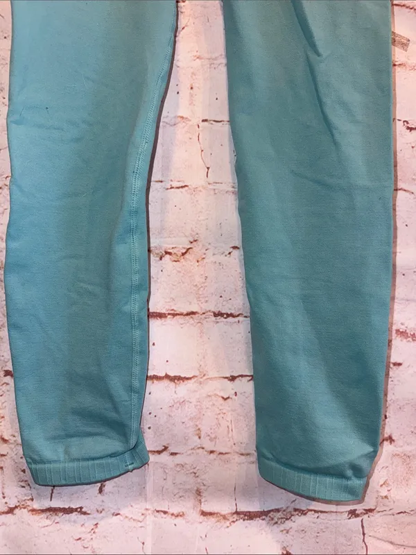 Free people movement Good Karma Teal High-Waist Active Leggings perforated Xs - Image 4