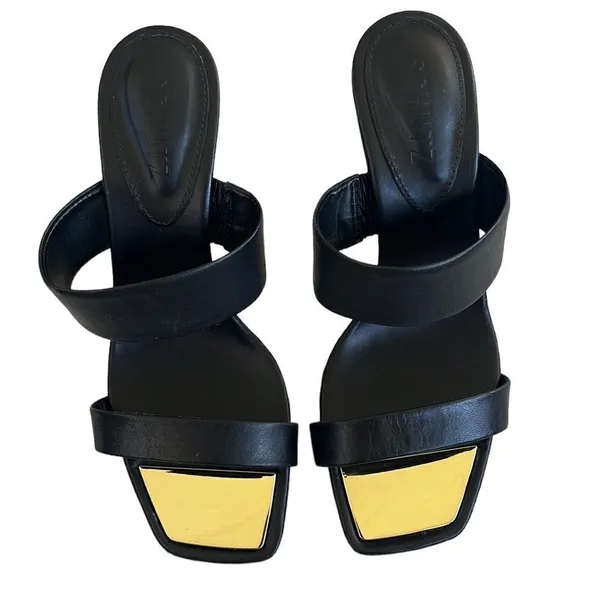 Like New SCHUTZ Leather Heels - Image 2