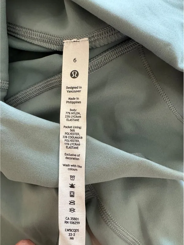 Lululemon Wunder Train High Rise 25” Misty Glade Size 6 NWT - Image 6