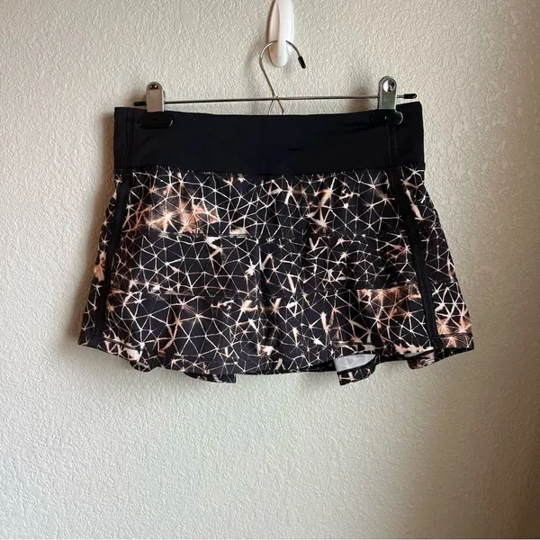 Lululemon Pace Rival Skirt II *4-way Stretch Sugar Crush Multi / Black - Image 4