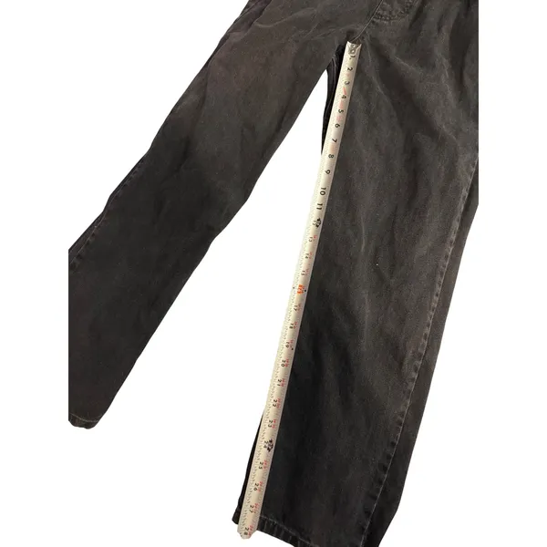 We The Free Free People Black Denim Overalls Womens Size S Straight Leg Bib Jean - Image 3