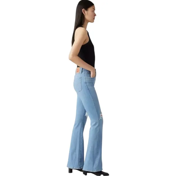Levi’s 726 Distressed Flare Leg Denim Blue Jeans Pants size 27 - Image 2