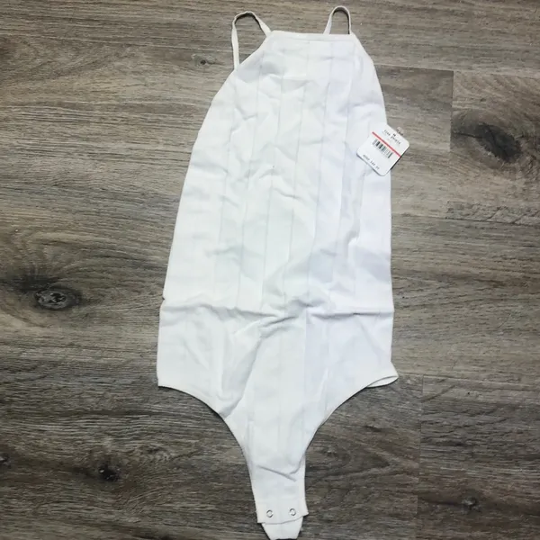 Free People Bridget Thong Bodysuit White XS - Image 8
