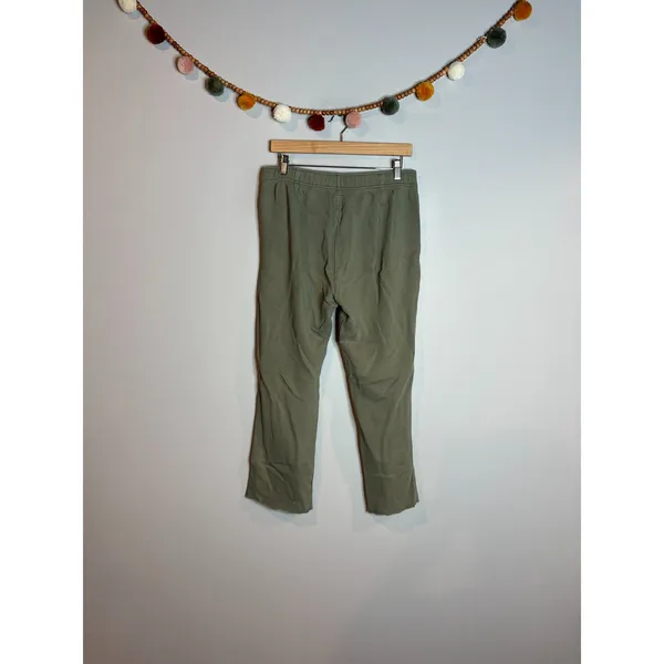 Aerie khaki green cropped sweatpants - Image 2