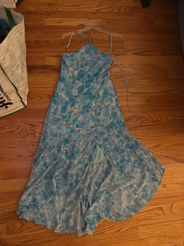 French Connection blue maxi halter dress - Image 2