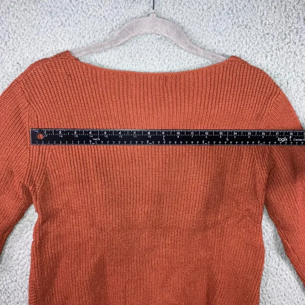 Akira Sweater Women Small V Neck Front Knot‎ Long Sleeve Boho Coquette Chic - Image 6