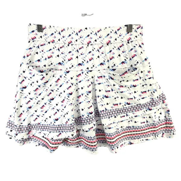 Lucky In Love Ruffled Tiered Tennis Skort Womens S White‎ Abstract Sporty Chic - Image 6