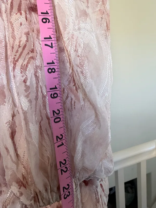 Women's Pink Floral Long-Sleeve Tiered Mini Dress - Image 7