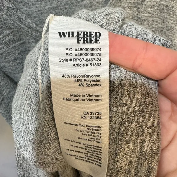 Wilfred‎ Free Aritzia Heather Grey Knit Sleeveless Romper Pockets S RPS7-8467-24 - Image 8