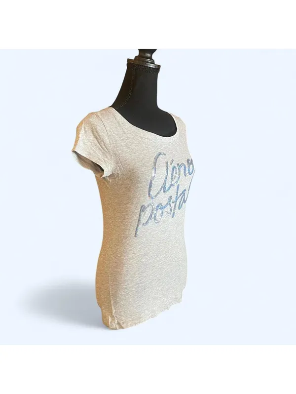 Aeropostale Vintage Y2K Baby Tee Soft Sequin Detail Fitted 2000s Fairycore Size Medium 💖 - Image 4