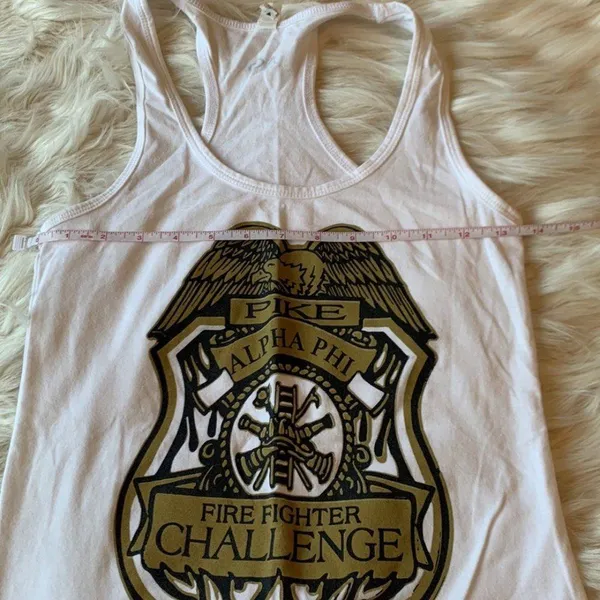 Next Level Apparel Alpha Phi and Pike Firefighter Challenge Tank Top Size Medium - Image 4