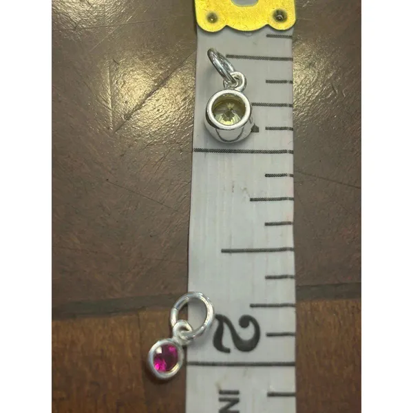 X322 silver plated 0.99g pendant charms tiny mini cute Gray - Image 2