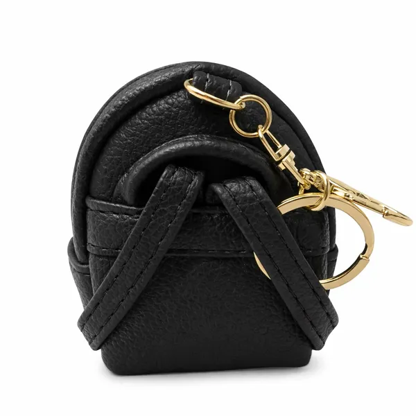 NEW Black/Gold Studded Mini Backpack Bag Charm Keychain – Earbud Case - Image 4