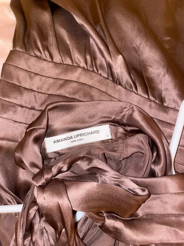Amanda Uprichard Silk Cutout Dress - Image 3