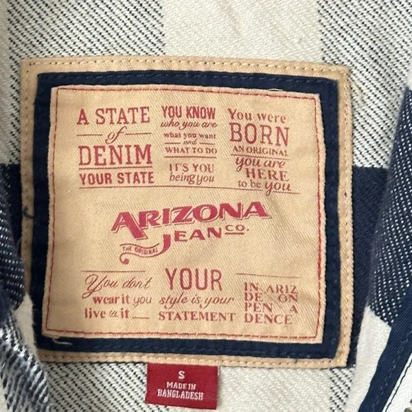 Arizona Jean Co Women‎ Jacket Sz S Buffalo Plaid Flannel Shacket Gorp Outdoors - Image 7