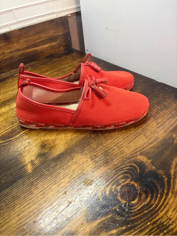 Coach coral Espadrille Flats Size 7.5 - Image 2