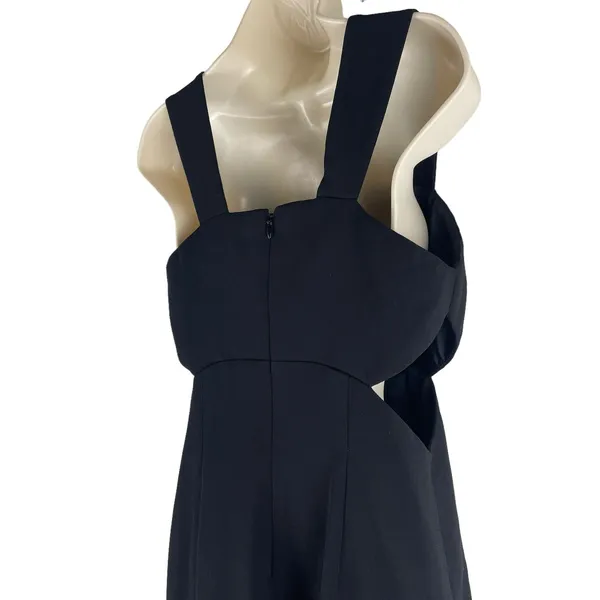 Jill Stuart Square Neck Waist Cut Out Evening Gown Maxi Dress Black Size 4 - Image 10
