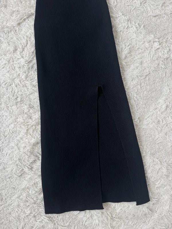 NWT maxi dress with cut out Black Size XS - Image 3