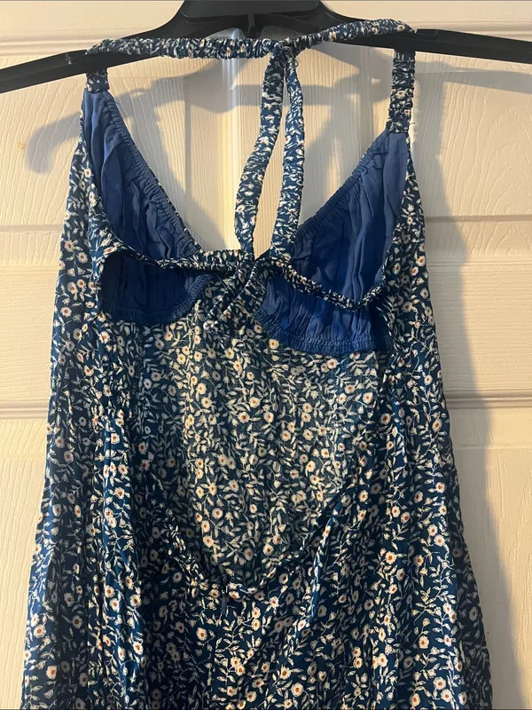 Princess Polly Navy Blue Floral Midi Slip Dress - Image 5
