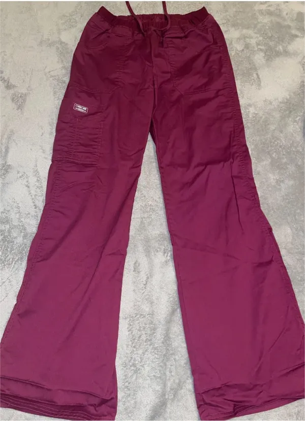 Cherokee Workwear Scrubs Maroon - Image 2