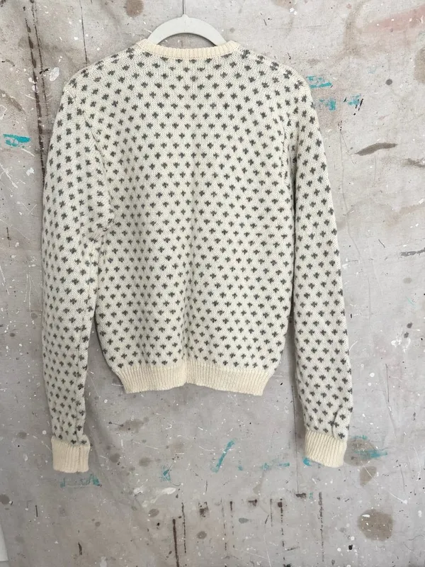 Vintage J Crew 90s Birdseye Wool Cardigan - Image 5