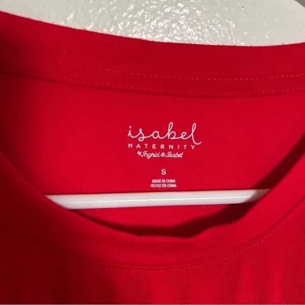 Isabel Maternity Women's Size Small Santa Baby Holiday Graphic Long Sleeve Tee‎ - Image 9