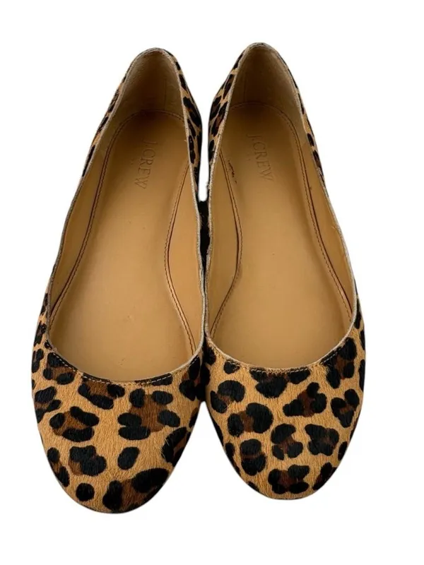 J. Crew Lily Flats Womens Size 7 Leopard Print Calf Hair Low Heel Acadamia - Image 5