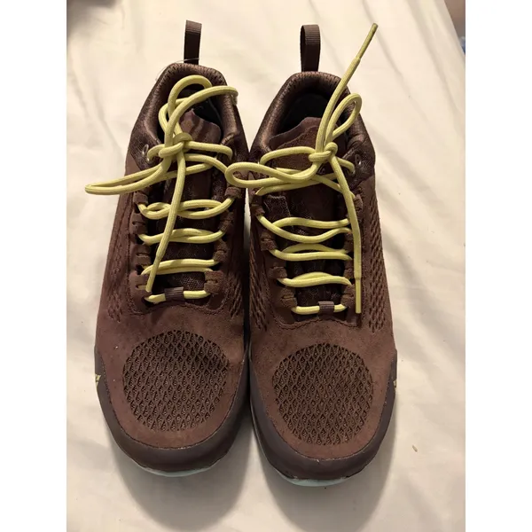 Vasque Satoru Trail LT Low‎ Hiking Shoes Brown Yellow Vibram Gorpcore Womens 7.5 - Image 3