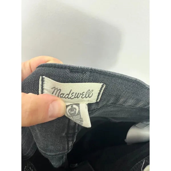 Madewell The Perfect Vintage Wide-Leg Jeans Black Womens 23 Lunar Wash 90s Retro - Image 3