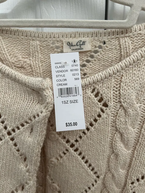 John Galt Brandy Melville cropped knit cardigan - Image 4