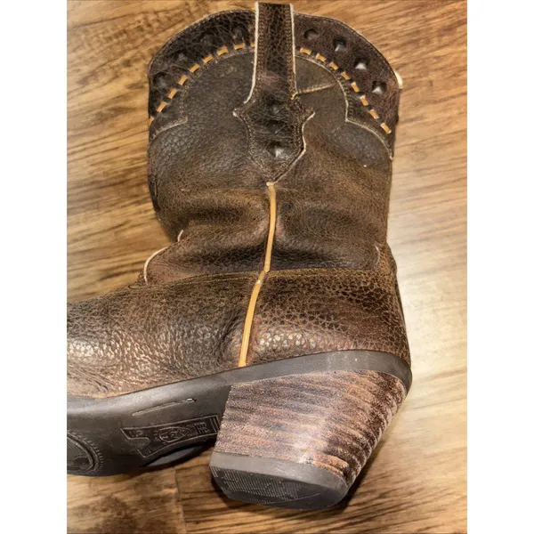 ARIAT Ladies Cowgirl Western Boot Brown distressed Leather Sz 7.5 - Image 12