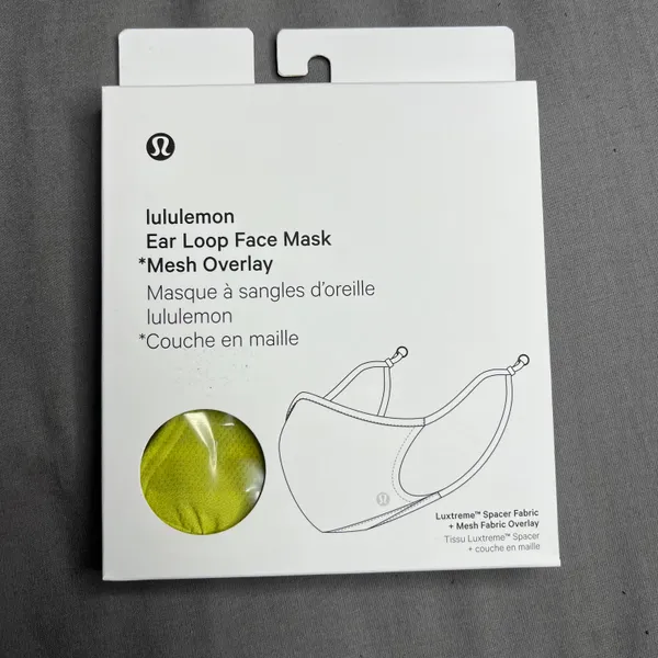 Lululemon Ear Loop Face Mask *Mesh Overlay NWT (Unused/Unopened) *BRAND NEW - Image 3