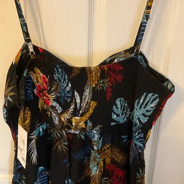 Pacific Vibes Tropical Floral Sleeveless Dress – Size XL – New With Tags - Image 9
