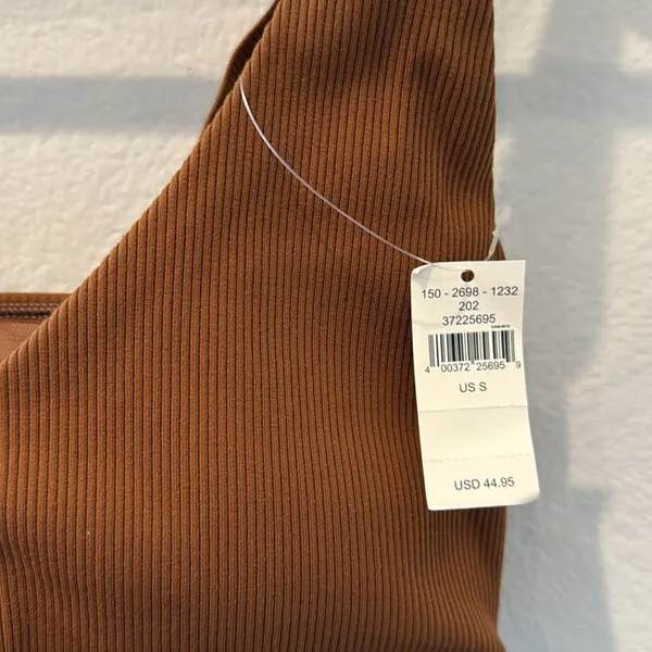 OFFLINE By Aerie Ribbed Plunge Sports Bra Size Small S NWT - Image 3