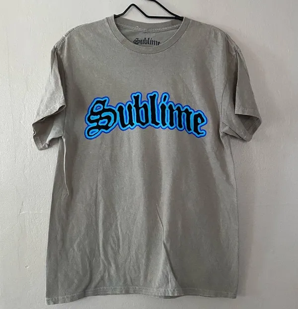 Sublime Tan Flaming Heart Graphic T Shirt Size Small Short Sleeves Cotton Tee - Image 7