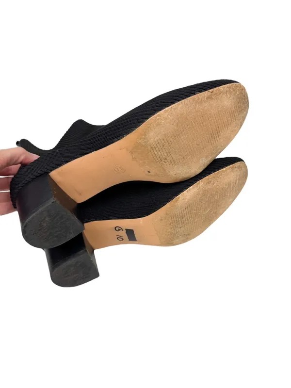 Joie Neely Black Knit Stretch Sock Booties Ankle Boots Size 10 - Image 10