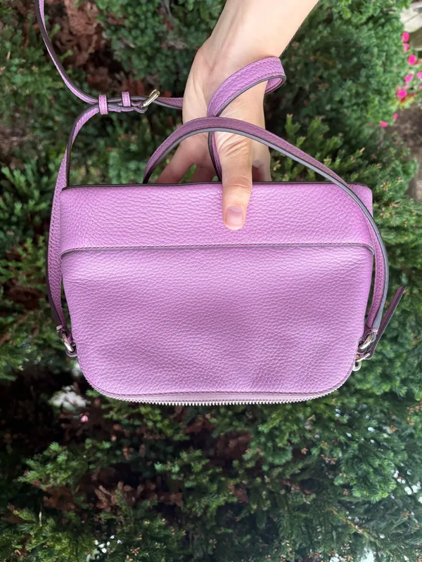 kate spade Lavender Pebbled Leather Dome Crossbody with Gold Hardware - Image 2