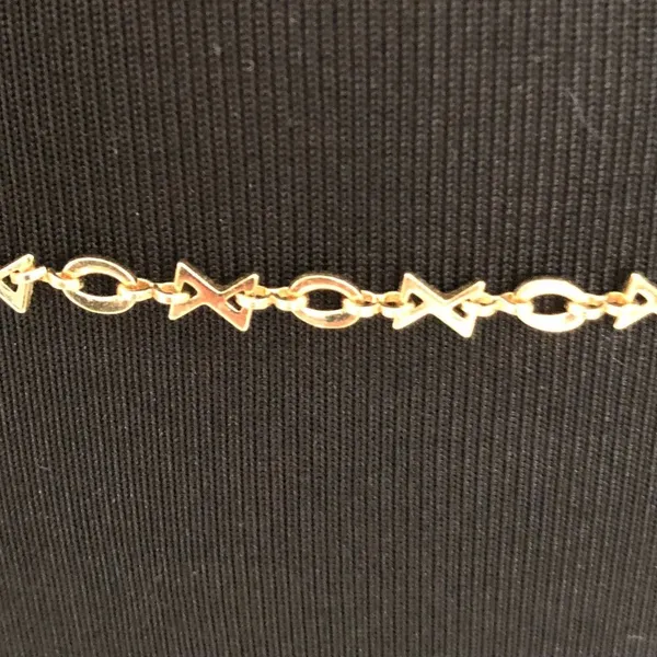 Gold Link X and O Hugs and Kisses Belly Chain / Belt New 38" adjustable - Image 3